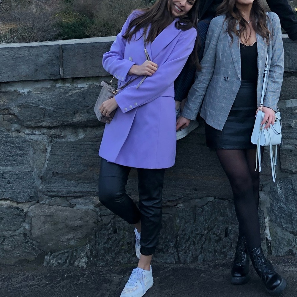 Topshop purple coat